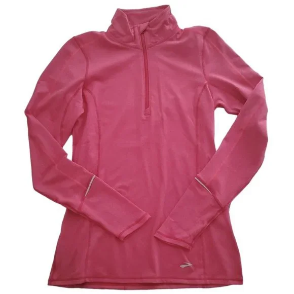 Brooks Equilibrium Technology Half-Zip Long Sleeve Pullover | NWOT | XS | Pink - Picture 7 of 13
